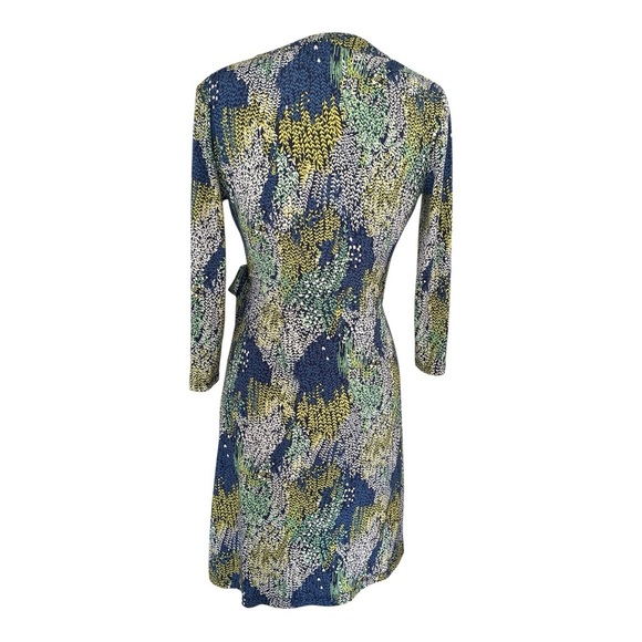 BCBGMaxAzria Adelle Floral Long Sleeve Dress Wrap Dress - Picture 2 of 5